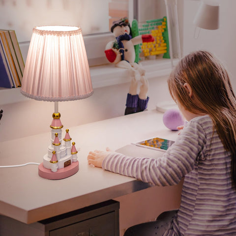 HERBESTBAY bedside lamp helps create a calm, organized study nook