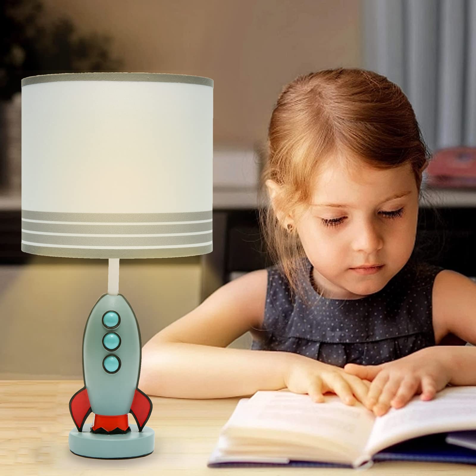 HERBESTBAY durable resin base keeps the lamp sturdy for daily use.