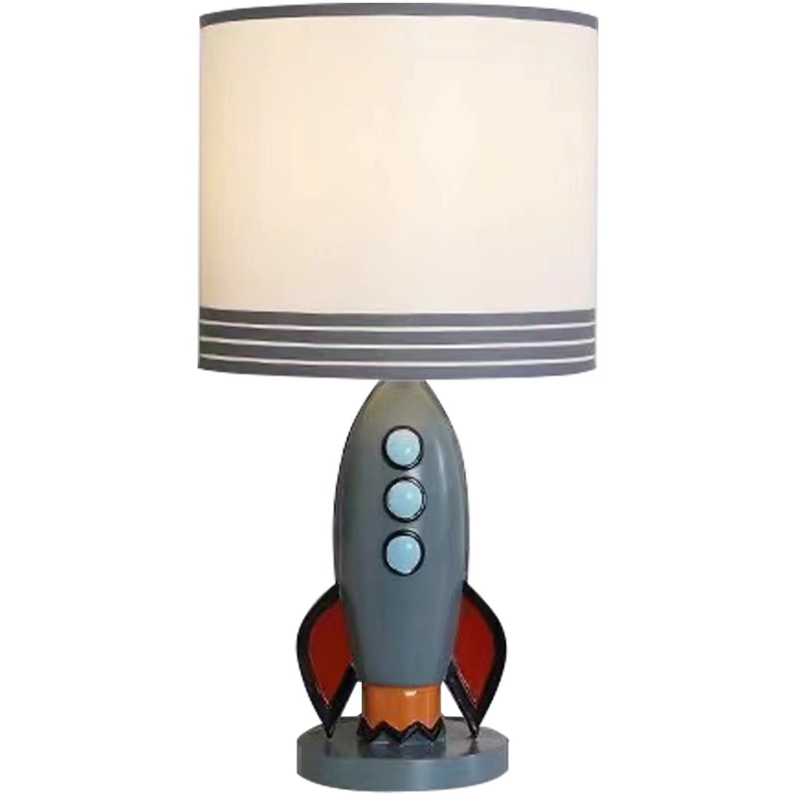 HERBESTBAY Kids rocket ship lamp bedside light for cozy bedtime stories.
