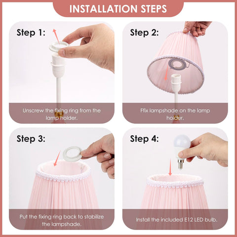 HERBESTBAY LED bulb included for immediate, energy-efficient bedside lighting
