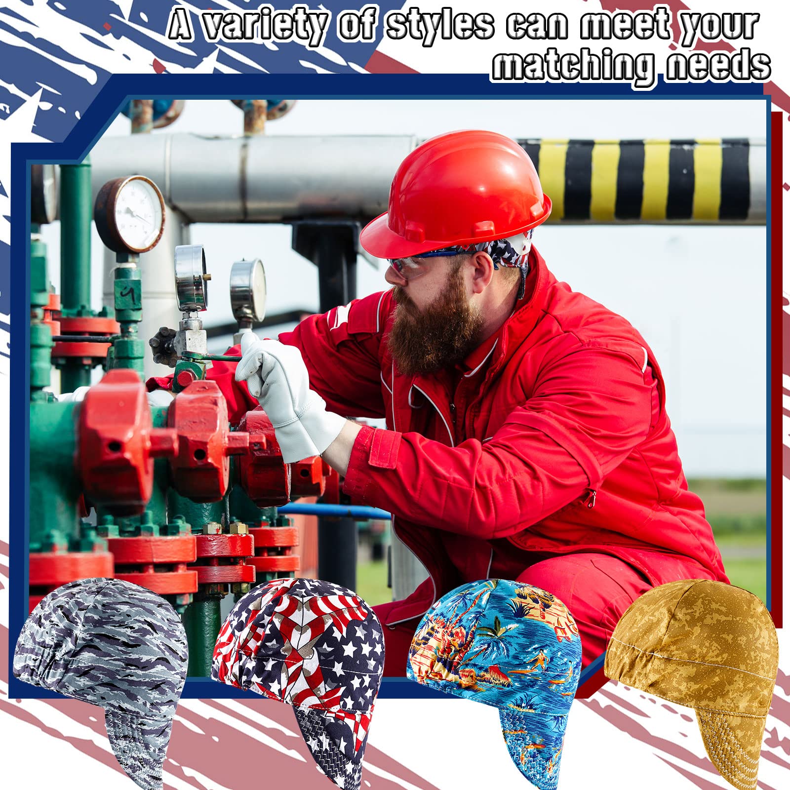 Hercicy 4-piece set suits electricians and welders for daily jobs.
