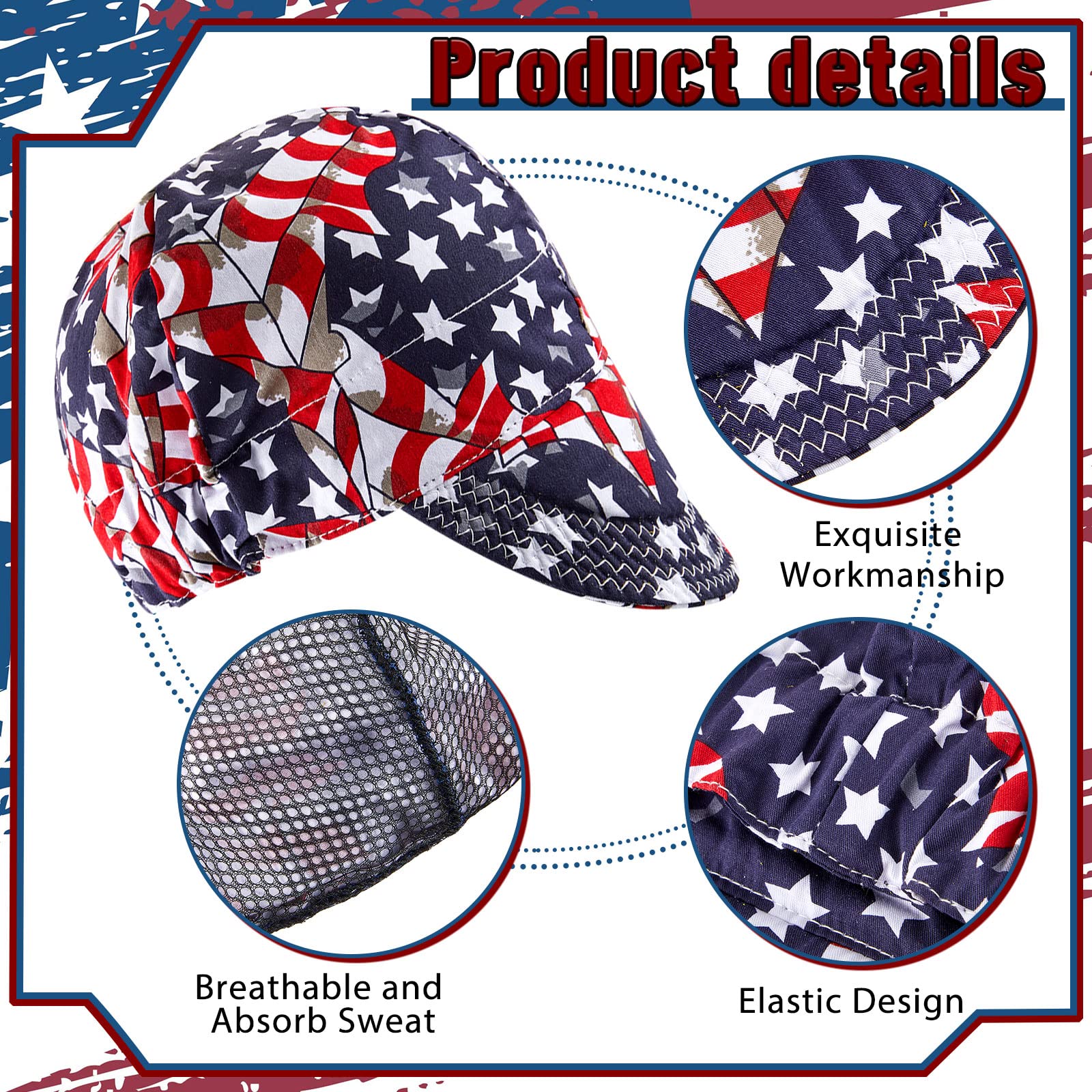 Hercicy welding cap flat seams prevent rubbing for comfortable wear.