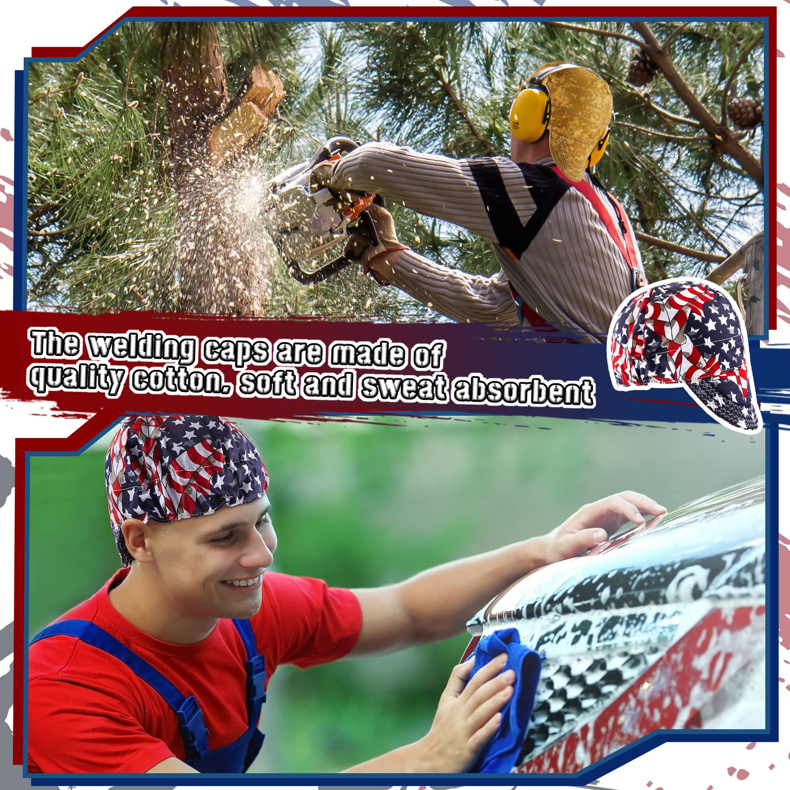 Hercicy welding cap is lightweight and breathable for long sessions.