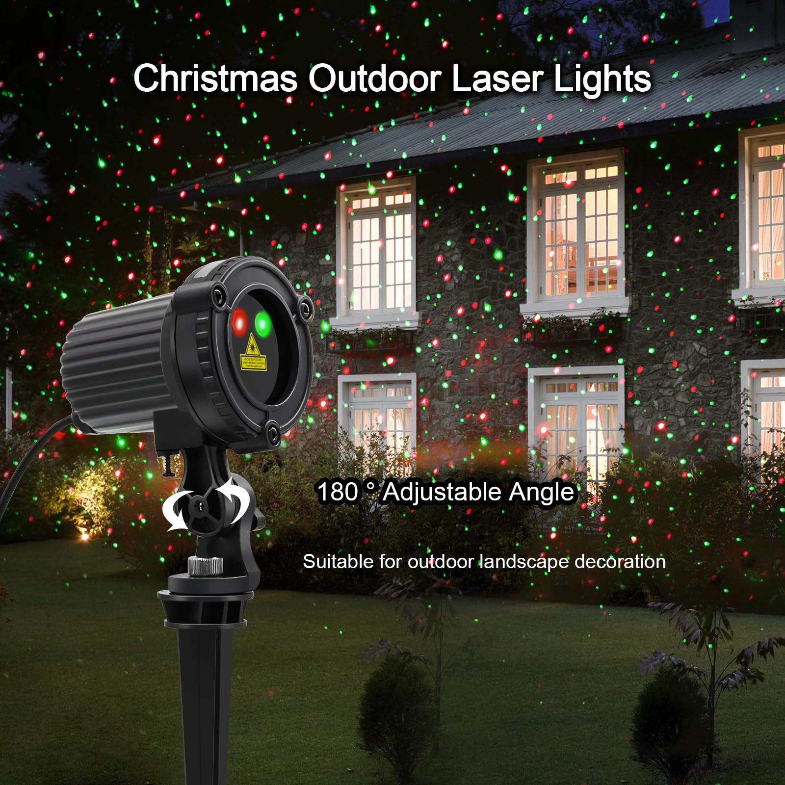 HERHOTER aluminum alloy laser light combines durability with outdoor resilience.