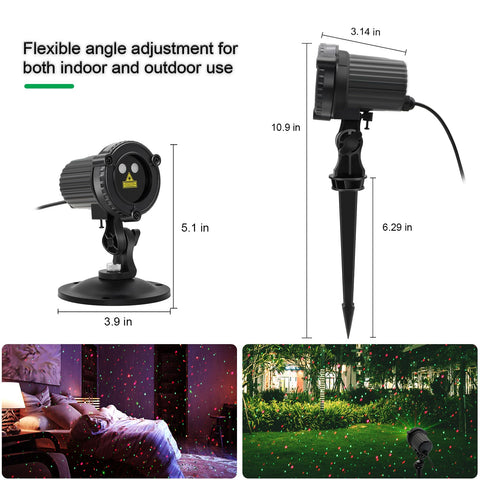 HERHOTER dynamic and static laser modes offer versatile ambiance options.