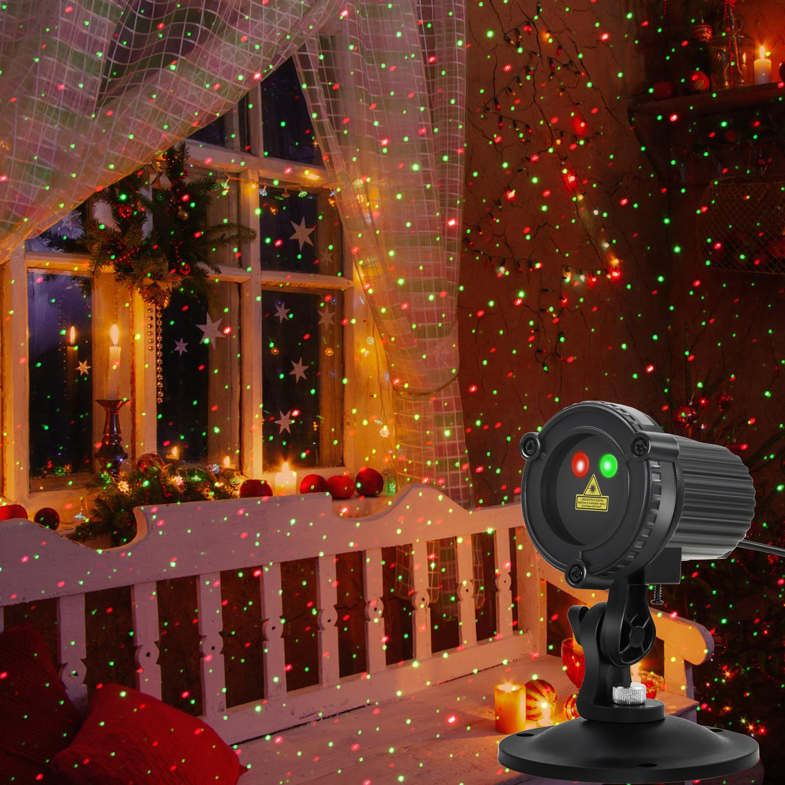 HERHOTER garden decor laser lights enhance outdoor spaces for celebrations.