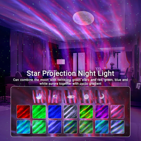 HERHOTER Northern Lights projection fills walls with color and motion