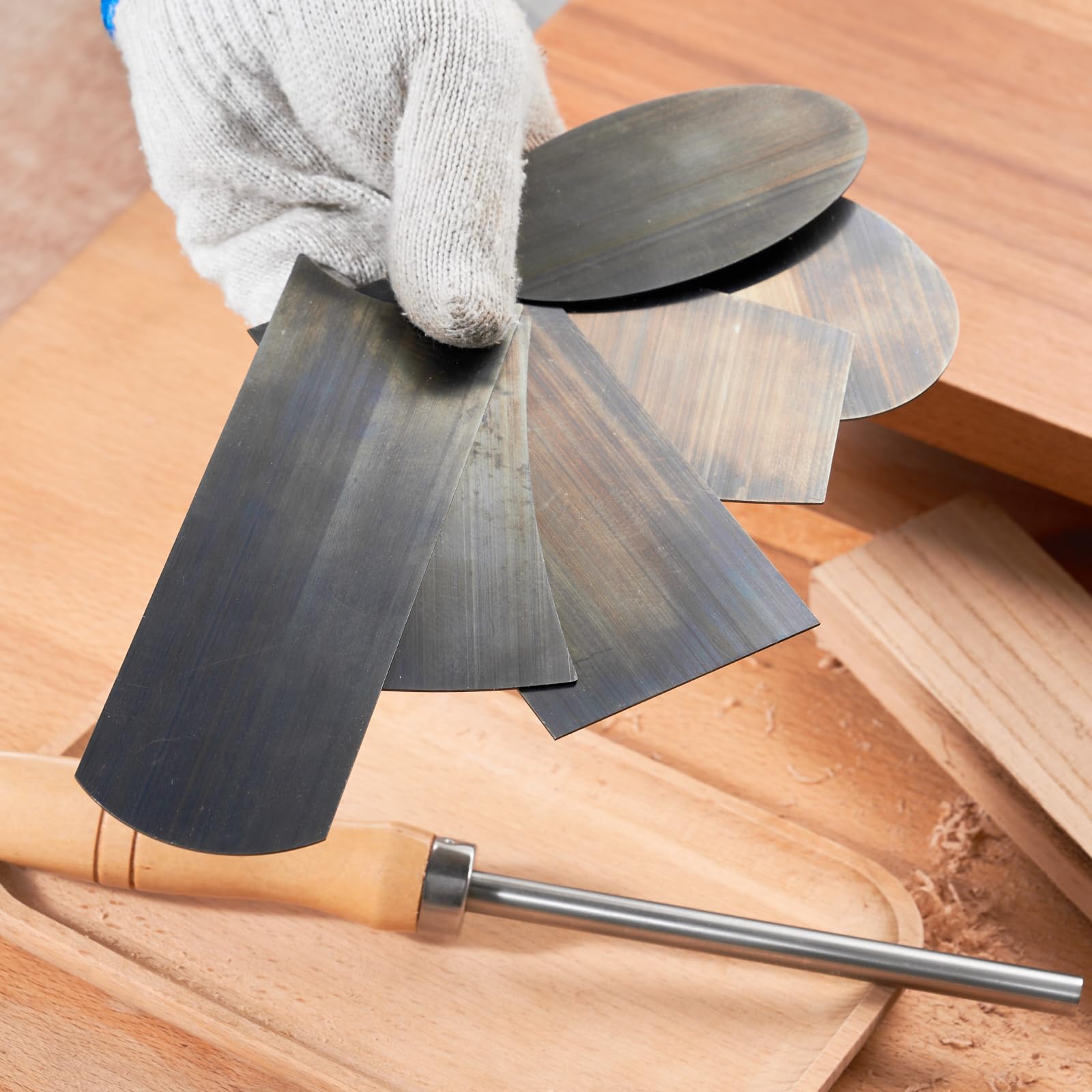 Hermit Tools rectangle scraper covers wide flats efficiently