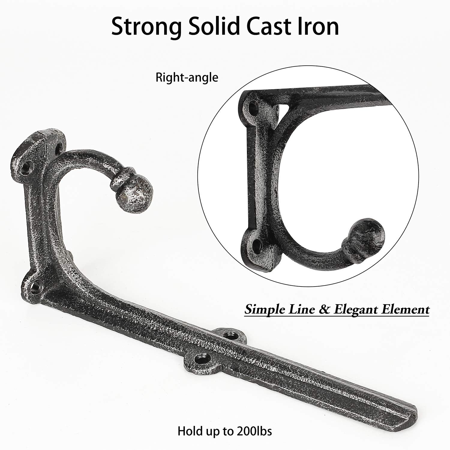 HERNGEE right-angle hook detail for hanging lightweight items