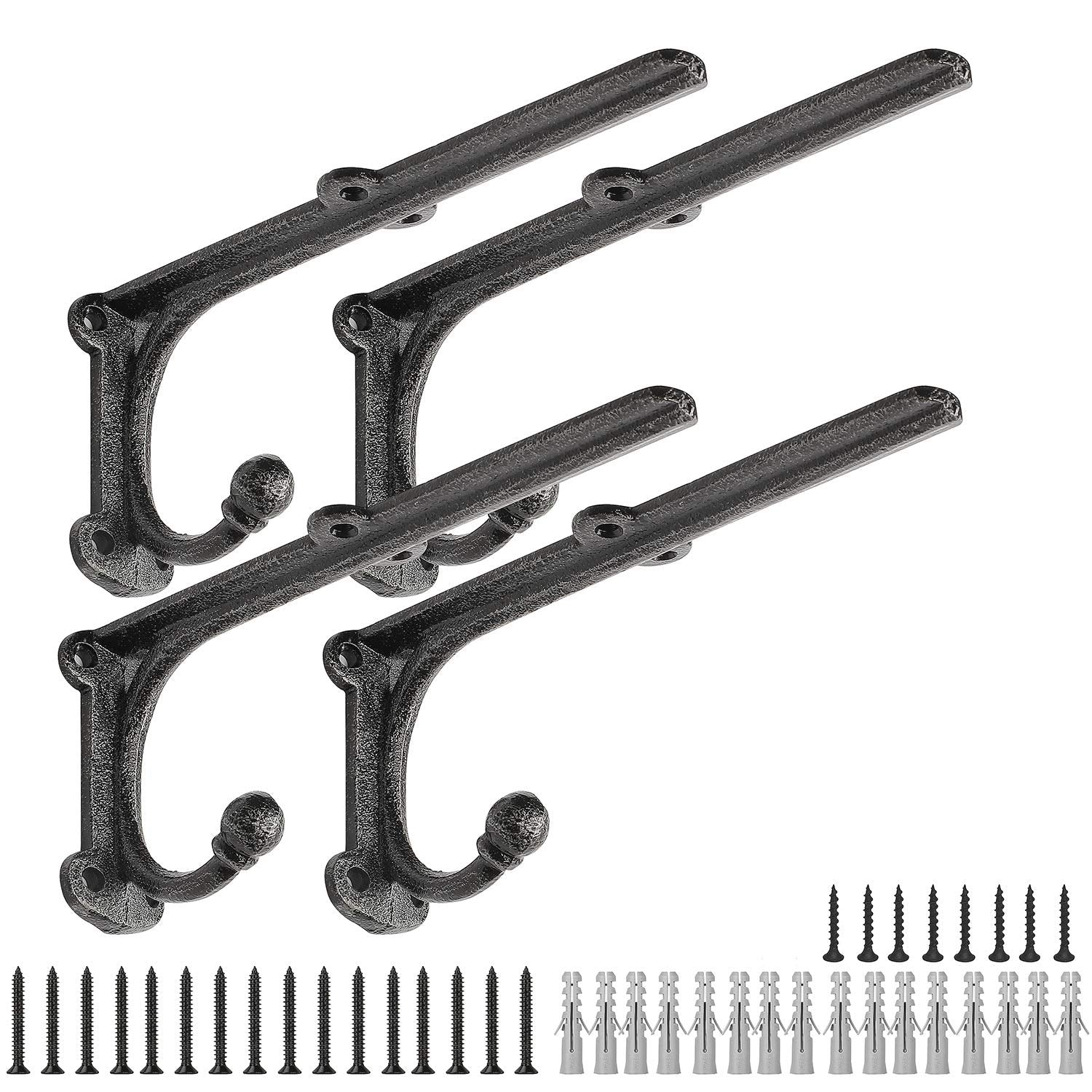 HERNGEE rustic 8-inch shelf bracket on-wall display shows sturdy support for storage