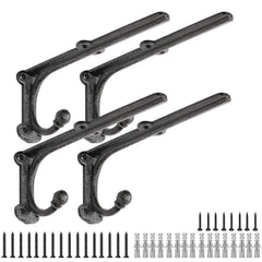 HERNGEE rustic 8-inch shelf bracket on-wall display shows sturdy support for storage