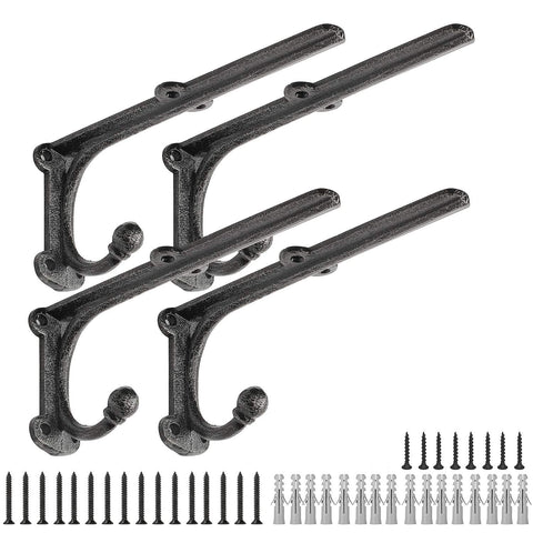 HERNGEE rustic 8-inch shelf bracket on-wall display shows sturdy support for storage