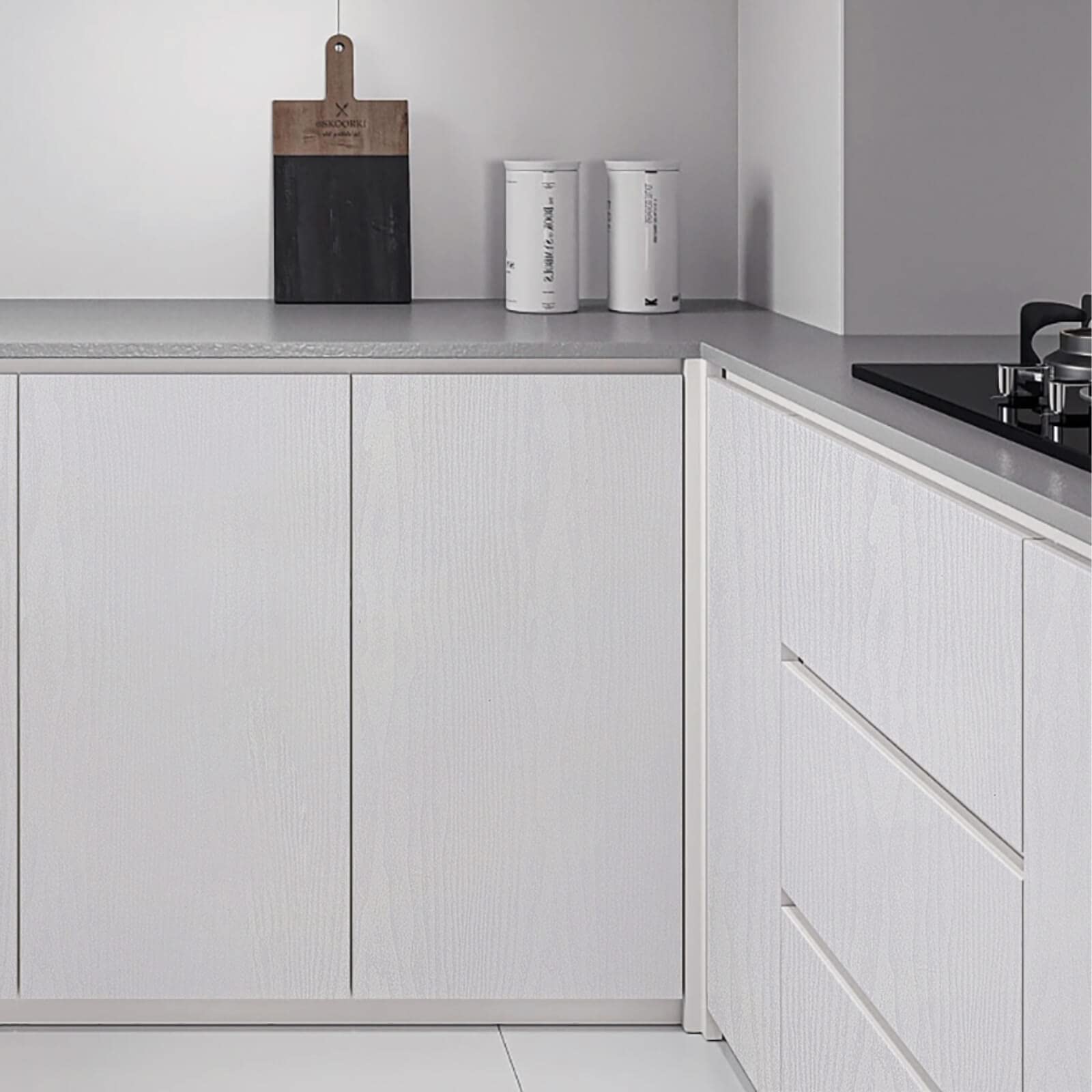 Heroad easy install peel-and-stick wallpaper on surfaces.