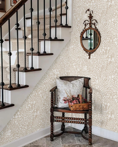 Heroad wallpaper with grid backing for precise cutting and clean edges.