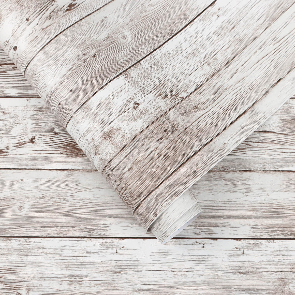 Heroad wood grain contact paper roll adds realistic veneer to cabinets.