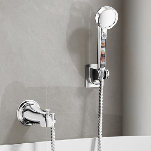 HEROBAI bathtub sprayer with diverter for seamless tub and shower use