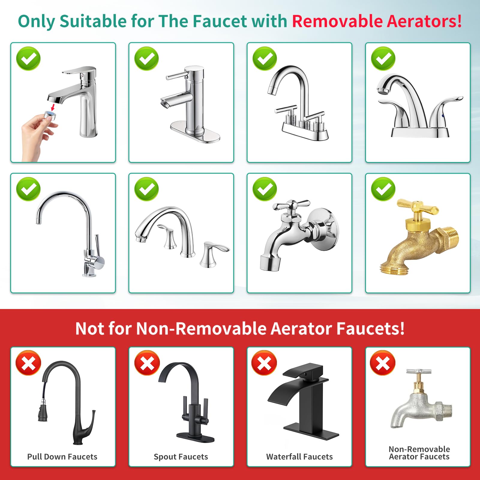 HEROBAI brass diverter valve switches between shower and faucet modes