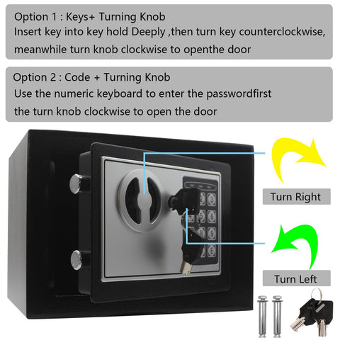 Heroecol safe box interior dimensions illustrating compact storage space