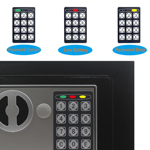 Heroecol safe box open access with emergency keys for fast entry