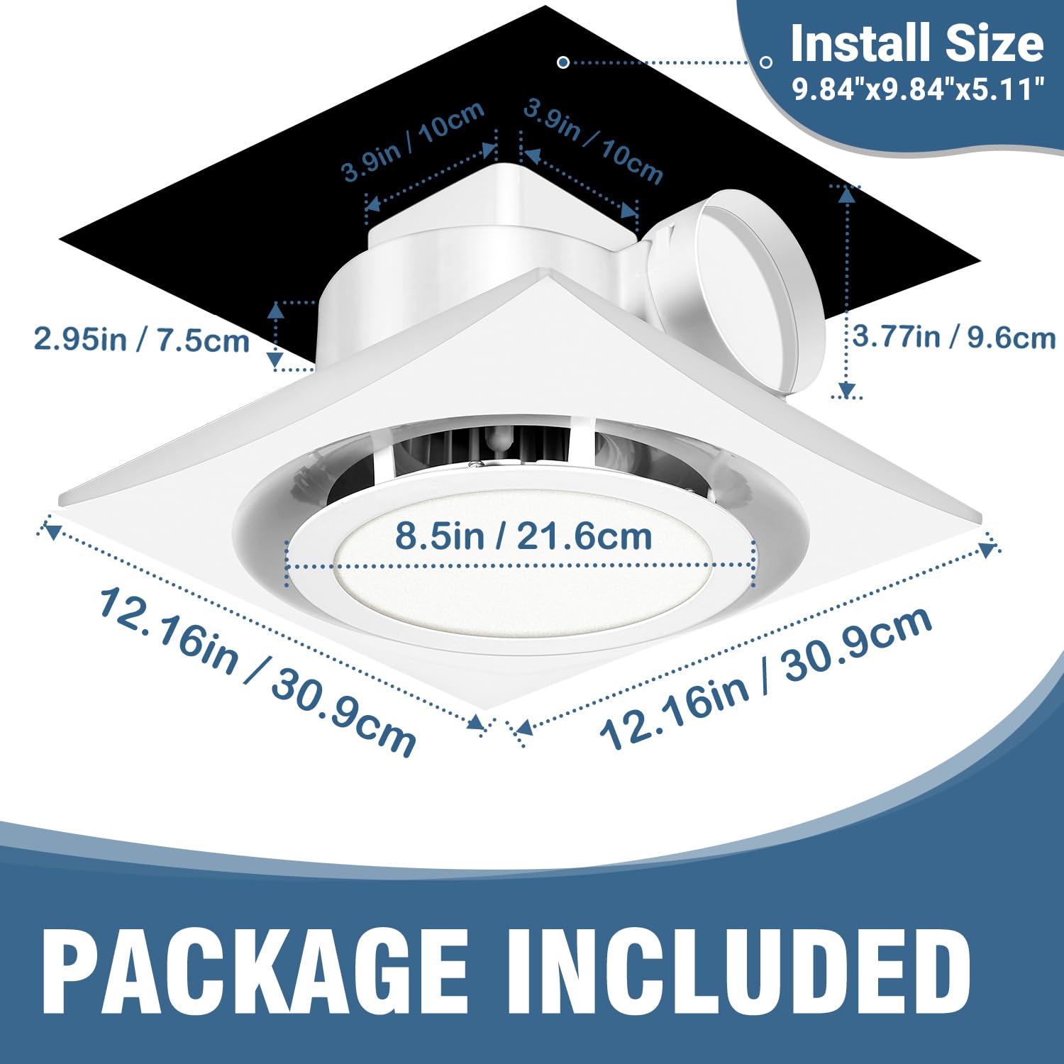 Easy installation and maintenance fit seamlessly into standard ceilings.