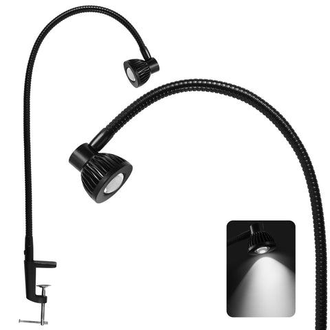 Hersi 5W desk lamp with clamp and long arm for steady desk lighting