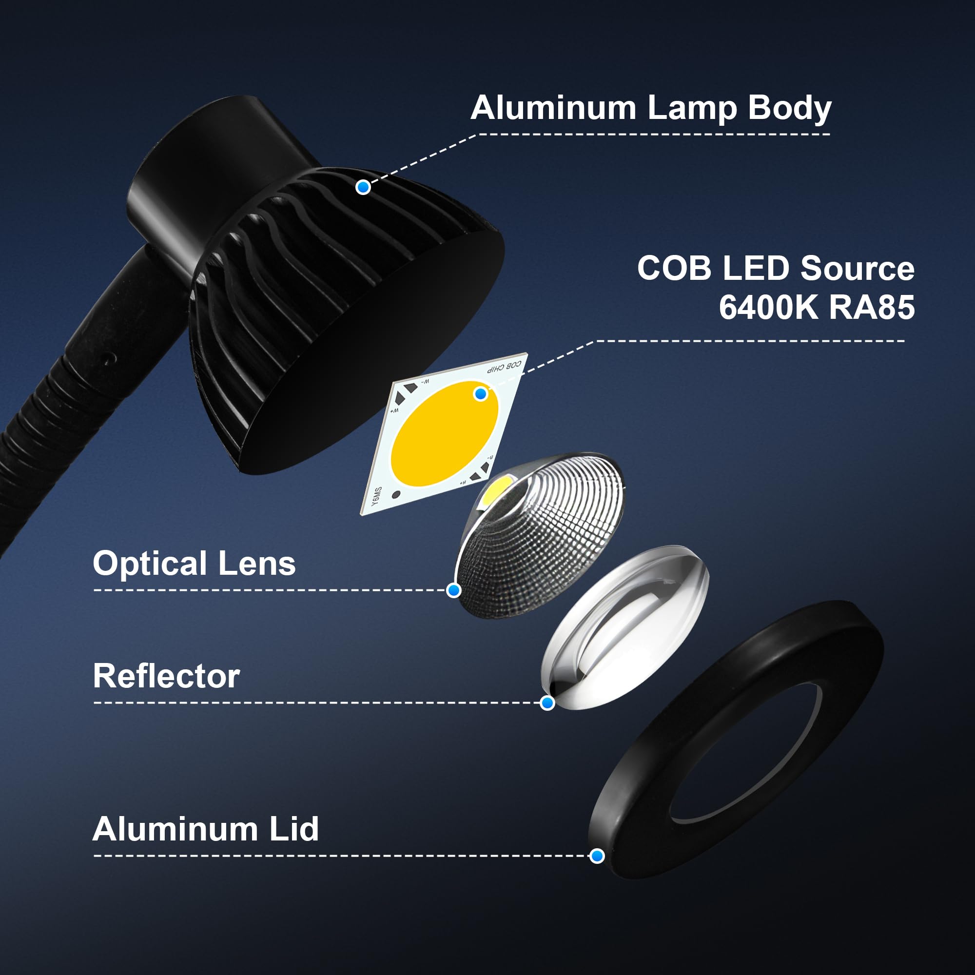 Hersi all-metal construction emphasizes durability and heat dissipation