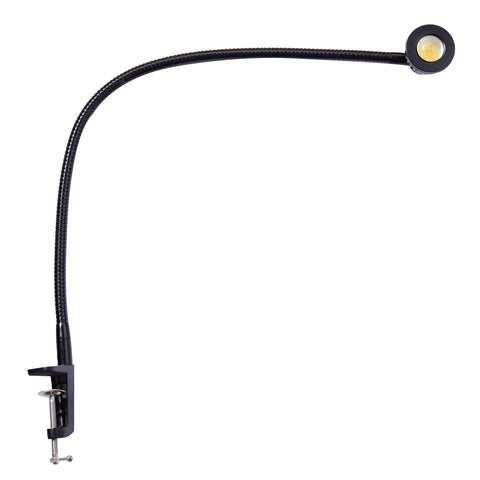 Hersi desk lamp with clamp in metal design for secure mounting