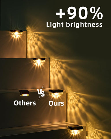 Herzila solar fence light with durable ABS resists outdoor weather.