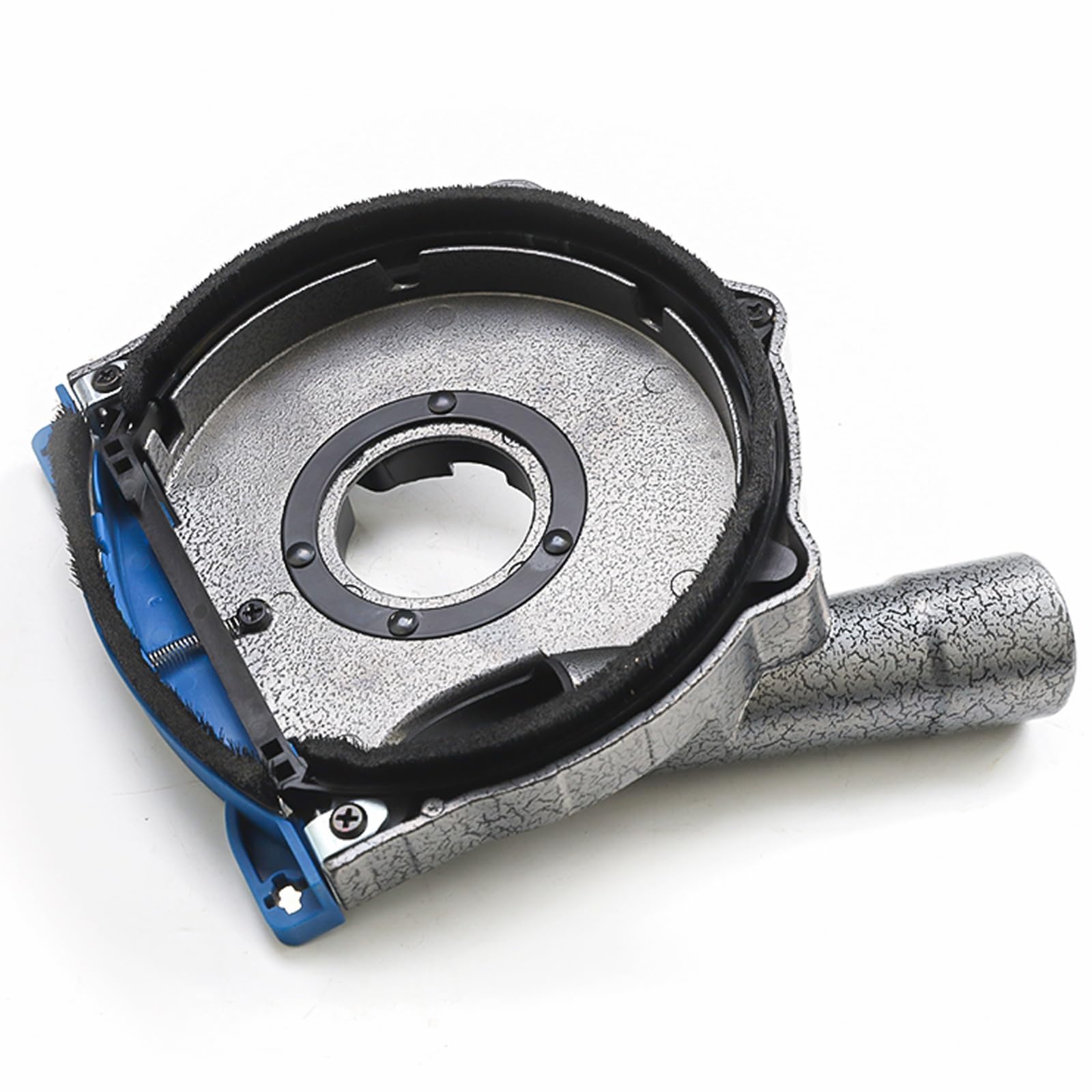 Aluminum dust guard from Herzo protects the work area during grinding