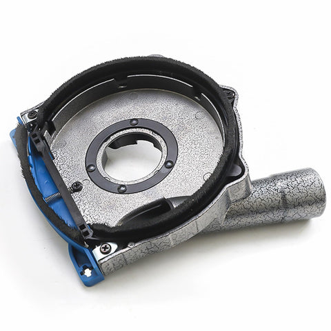 Aluminum dust guard from Herzo protects the work area during grinding