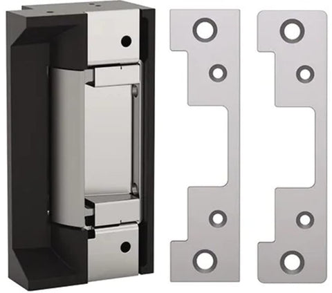HES 5000C strike body in satin stainless steel for reliable access control