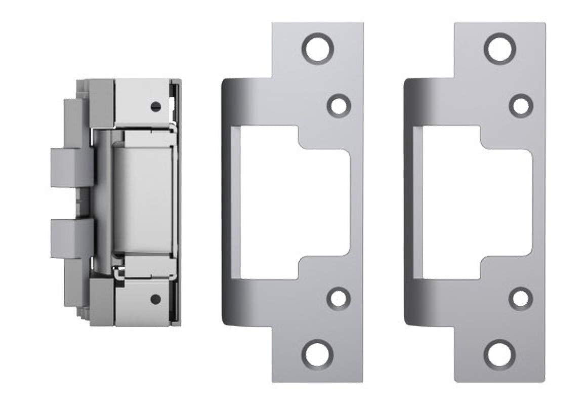 HES 8000C complete pac strike body with concealed design for cylindrical locks.