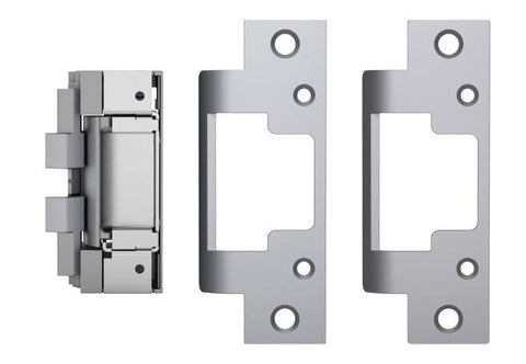 HES 8000C complete pac strike body with concealed design for cylindrical locks.
