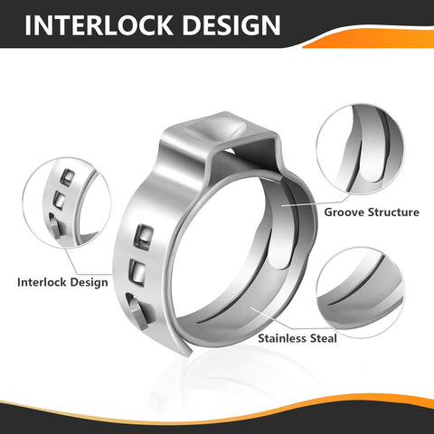 HeSun 360-degree seal cinch ring ensures watertight fittings.
