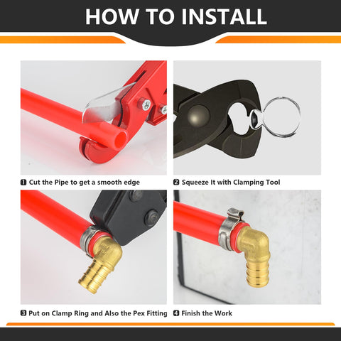 HeSun clamps support DIY and professional PEX installations across systems.