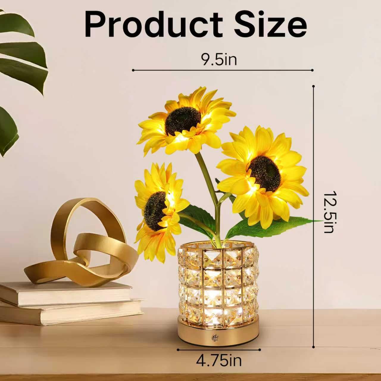 HESUSLA Sunflowers lifelike petals never wilt in decor.