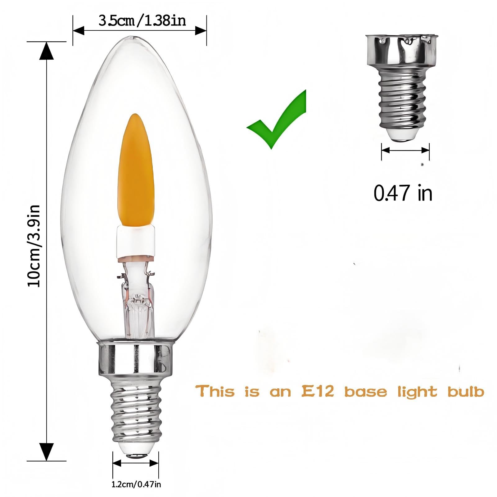 HEWA-Tech crystal-clear candle bulb showcasing flicker in cozy spaces
