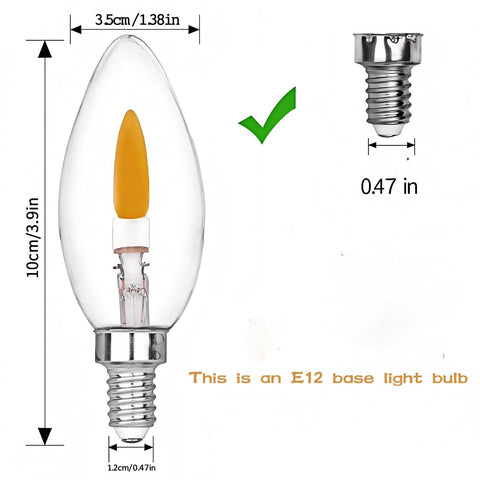 HEWA-Tech crystal-clear candle bulb showcasing flicker in cozy spaces