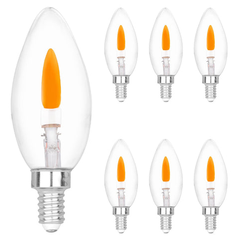 HEWA-Tech E12 flame-tip bulb for candlelike ambience in chandeliers