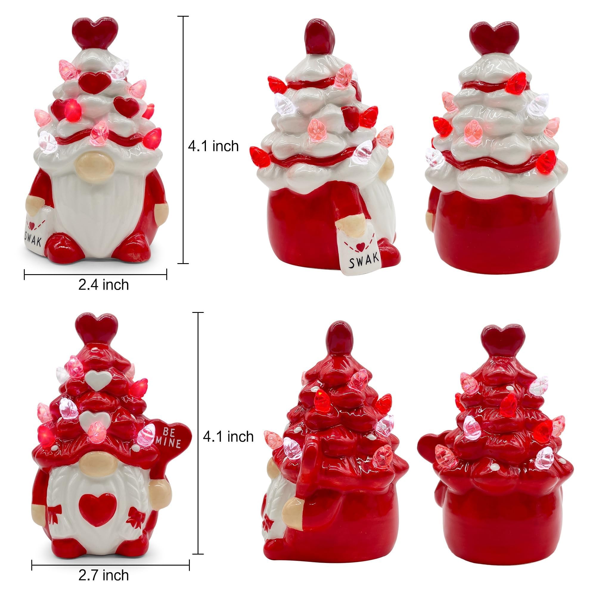 Hexagram Valentines shelf or window decor creates cozy festive charm