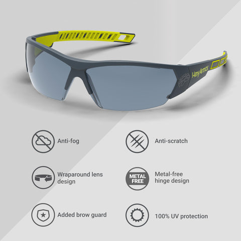 HexArmor MX250 brow guard helps deflect debris in outdoor tasks.
