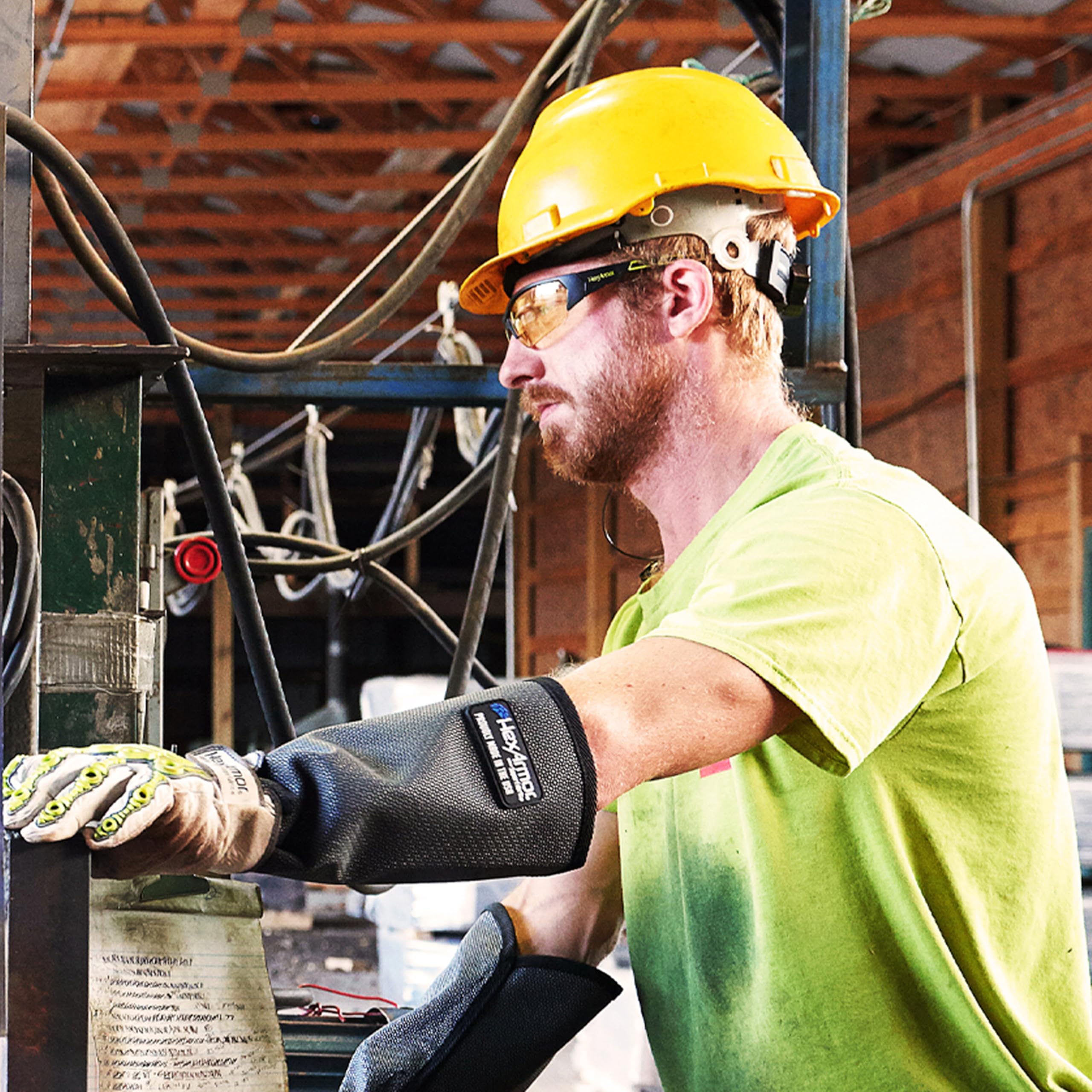 HexArmor MX250 Variomatic safety glasses brow guard protecting eyes from debris