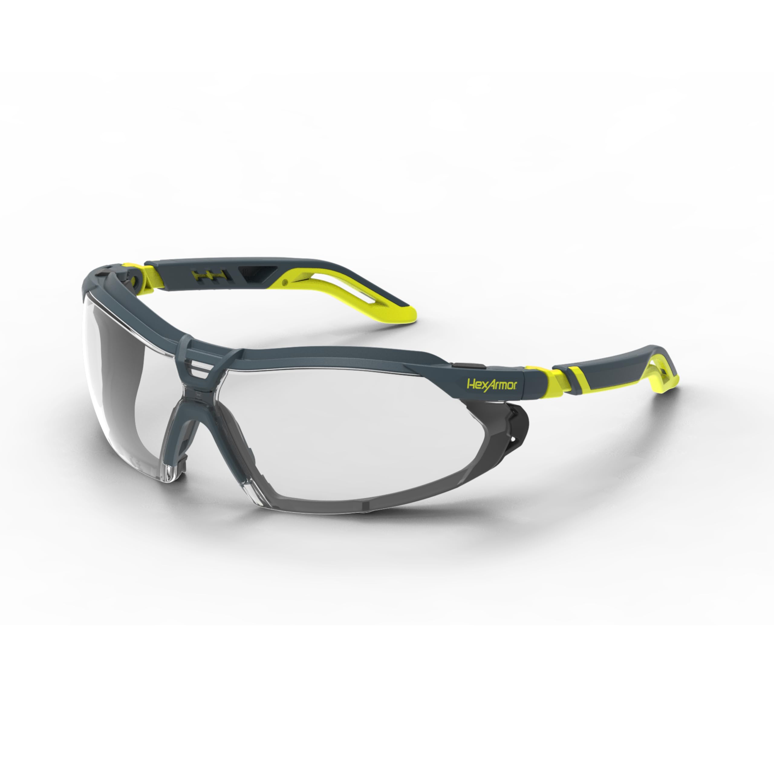 HexArmor VS450G with adjustable side arms for a secure all-day fit