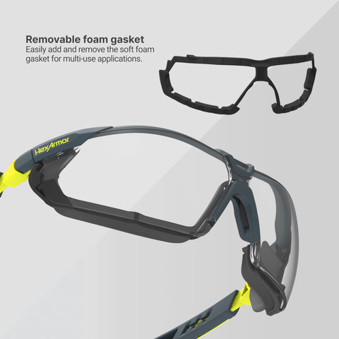 VS450G clear LTX lens delivering sharp vision and UV protection