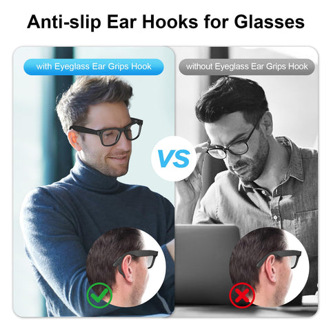 Hexasider anti-slip eyewear retainers keep glasses steady during sports and travel.