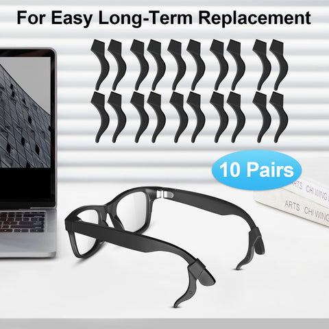 Hexasider black design blends with Ray-Ban Meta temples for a seamless look.