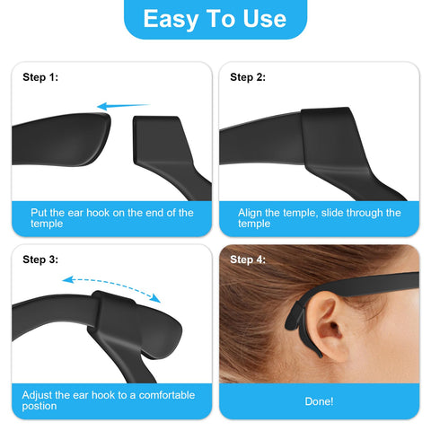 Hexasider silicone grip pads are soft and hypoallergenic for comfortable extended wear.