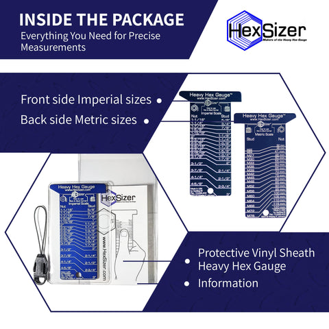 HexSizer ergonomic pocket tool for on-site measurement tasks.