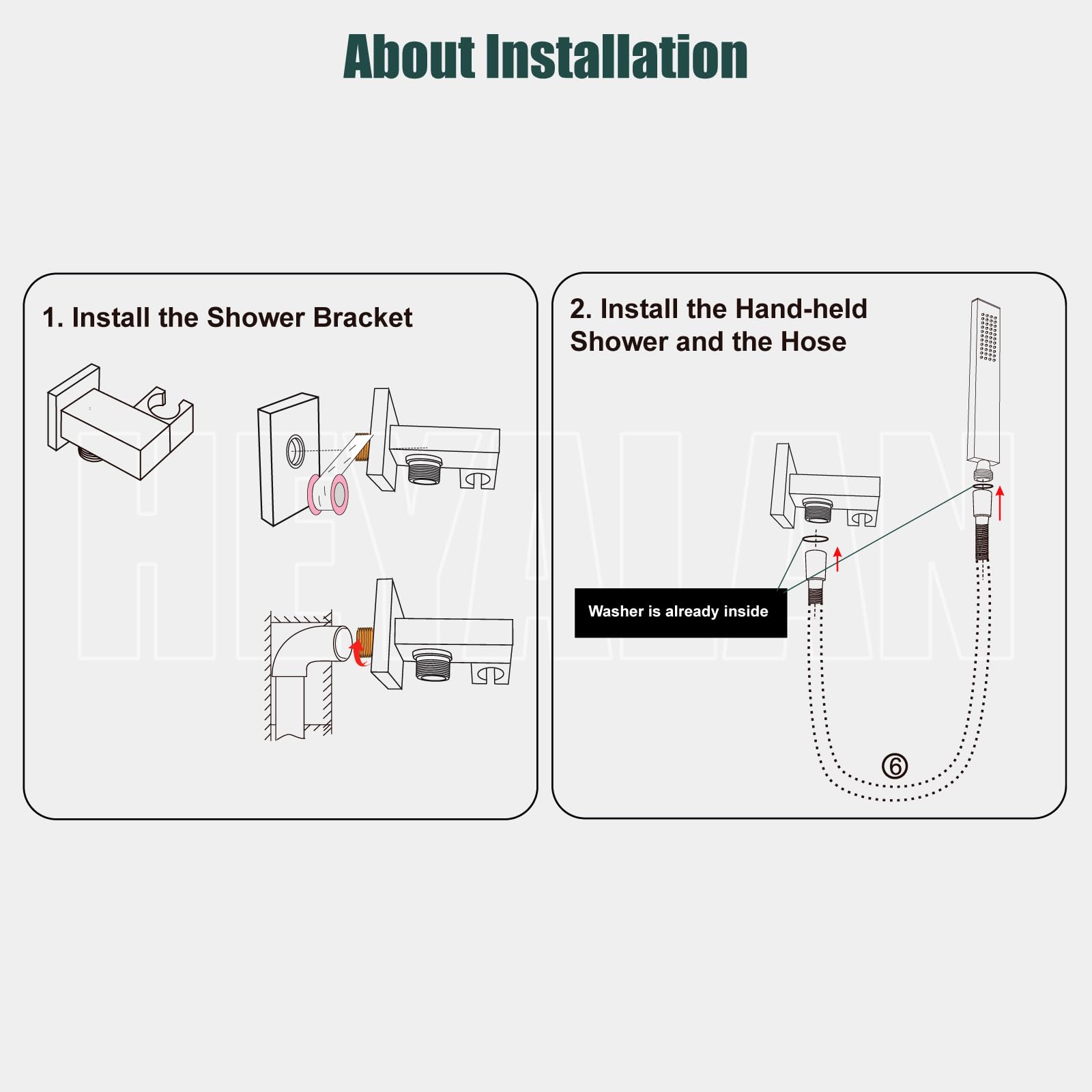 Heyalan corrosion-resistant stainless steel body for long-lasting performance.