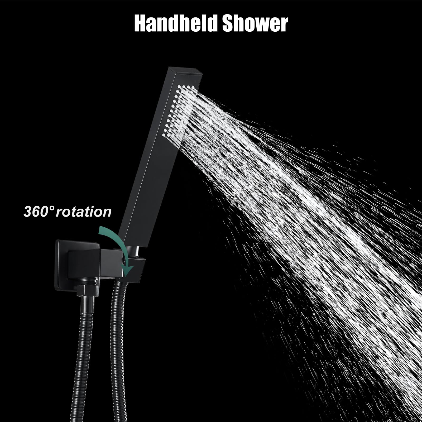 Heyalan dense spray holes ensure even coverage for a spa-like shower.